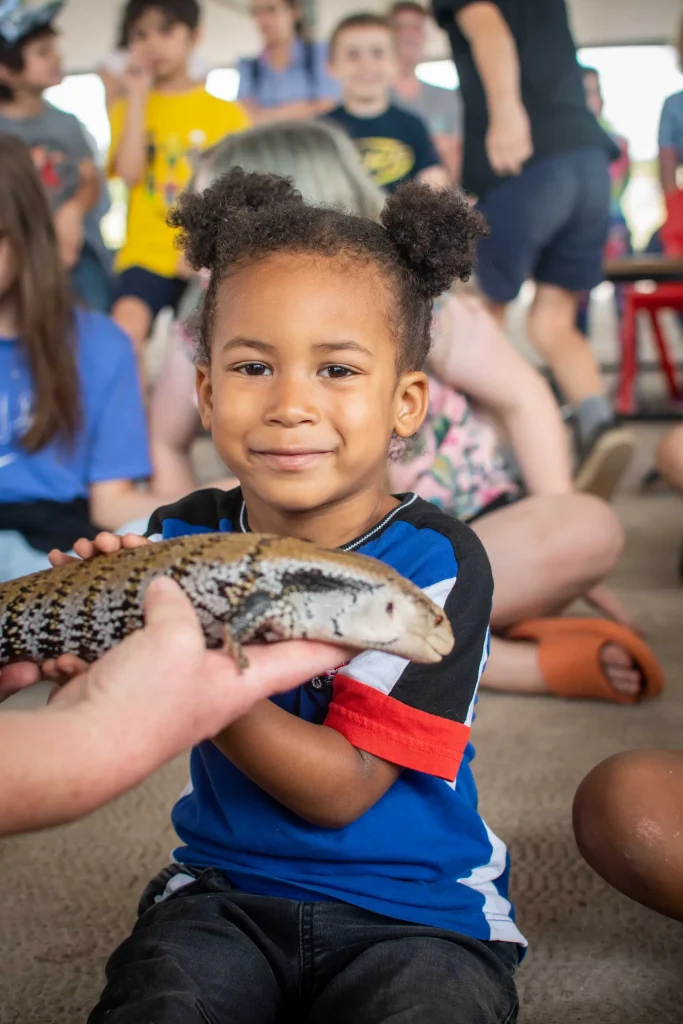 Reptile with girl